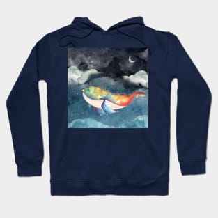 Watercolor Whale Hoodie